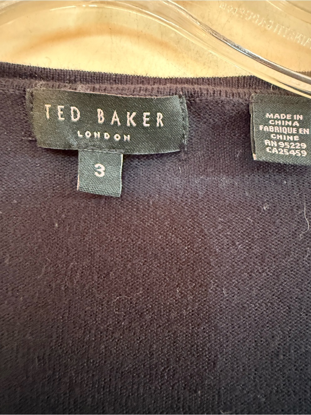 Ted Baker Black Ruffle-Front Button Cardigan Sz.6 - Picture 6 of 8